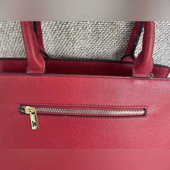London Fog Red Satchel Bag - Picture 13 of 16